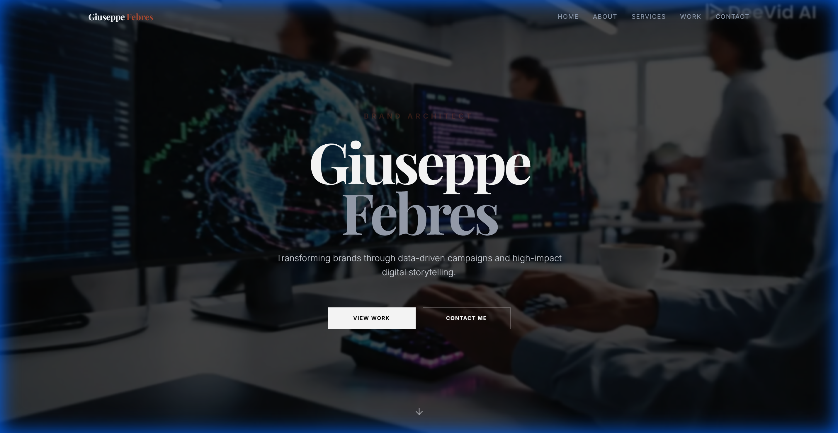 Giuseppe Febres Portfolio - Portfolio, Next.js, Analytics Project